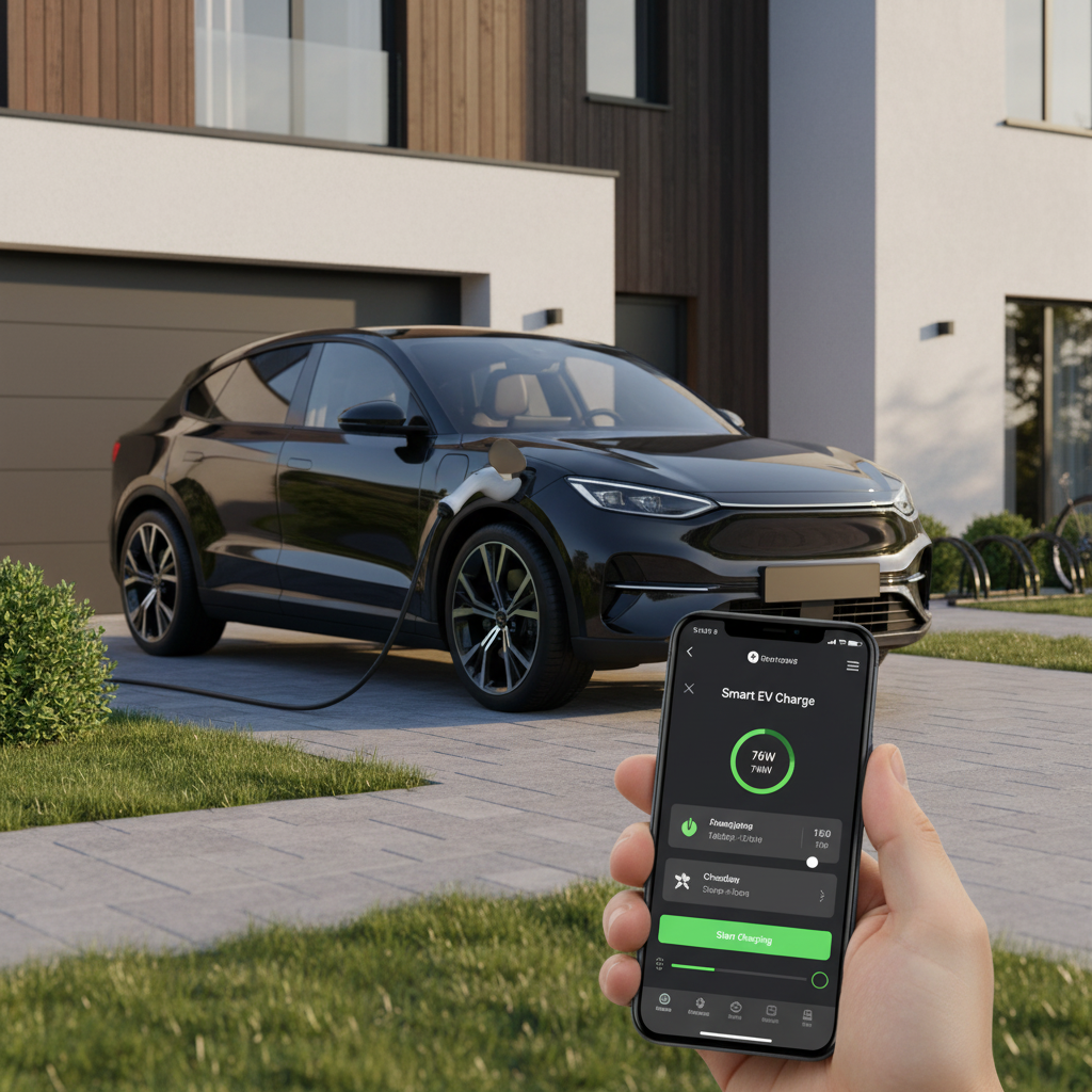 AFEEV 3.5/7KW Portable EV Charger Type2 IEC62196-2 Electric Car Charger 16A EVSE Fast Charging Cable WiFi APP Bluetooth Control